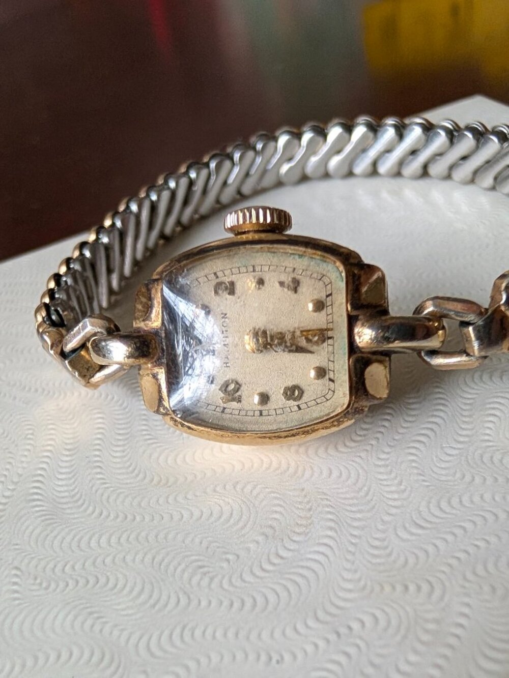 Vintage Hamilton Ladies Watch 14K Gold Filled Art Deco Mechanical Bracelet - Picture 2 of 16